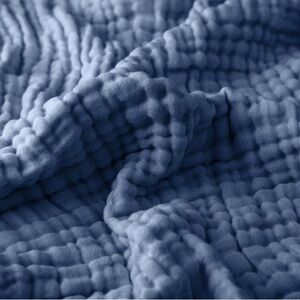 Luxurious Blue Textured Blanket